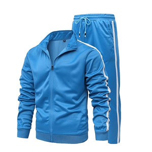 OEM Regular Fit hombres con capucha cremallera hasta invierno Casual sólido ecológico transpirable chándales Jogger conjuntos - Product Image 5