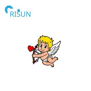 Kleine Pin Badge Vintage Custom 3d Email Engel Met Vleugel Beschermengel Reversspeld Cherub Broche Pin - Product Image 4