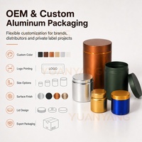 Boîte en métal personnalisée vert foncé en aluminium gaufré hermétique pour matcha, contenants recyclables de 50g, 100g, 200g pour feuilles de thé