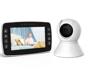 Yeni 4.3 inç yüksek renk çözünürlüğü gece görüş akıllı Zoom bebek uyku monitör PTZ bebek izleme monitörü profesyonel video kamera