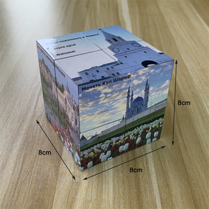 Cadeaux promotionnels : <span class=keywords><strong>Cube</strong></span> <span class=keywords><strong>photo</strong></span> magique pliable 3D de 8 cm, personnalisable avec photos DIY, non magnétique, avec logo - Product Image 2