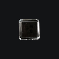 40X40Mm Carré Acrylique Boîte De Stockage De Pièces Pour 1 Oz. Capsule de pièces de monnaie 1 oz, boîte de barrettes d'argent de 10 oz