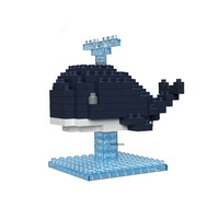 Microbloques de Animales 3D, Juguete Educativo de Ensamblaje de Animales Simulados, Microbloques, Adorno de Escritorio, Regalo, Venta al por Mayor Personalizada