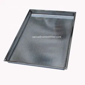 Customized Stainless Steel 304 Metal Perforated Punching Tray Welded Bakeware Pan For Baking Drying