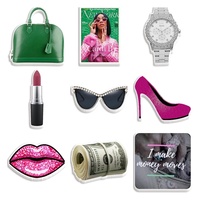 1 ensemble de 9 pièces d'ornements décoratifs en résine Angel Fashion, écologiques, à dos plat, pour la confection de nœuds, matériaux faits main et coques de téléphone