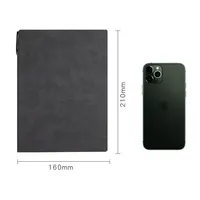 Agenda d'affaires minimaliste A5 S6 personnalisable avec porte-stylo latéral, carnet en cuir de mouton épaissi, couverture rigide en cuir PU, feuilles mobiles, cadeau