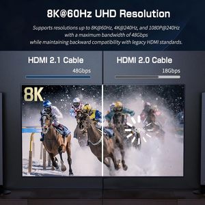 Conmutador <span class=keywords><strong>HDMI</strong></span> <span class=keywords><strong>2.1</strong></span> SYONG 8K, Conmutador <span class=keywords><strong>HDMI</strong></span> 3 en 1 Salida 8K60Hz, 4K240Hz, HDCP 2.3 HDR 3D Dolby Atmos para Xbox con Control Remoto IR - Product Image 5