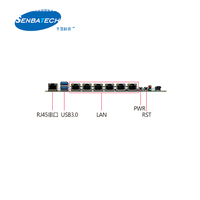 Carte mère 6 LAN LGA1155 DDR3 Max 32 Go HD VGA SATA2.0 MSATA3.0 ATX 5 USB 2 COM SIM pour applications réseau et pare-feu
