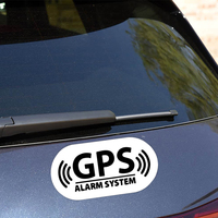 Autocollant de signalisation d'avertissement GPS pour voiture, autocollants réfléchissants imperméables pour pare-chocs et fenêtres, adaptés à Audi, VW, Jeep