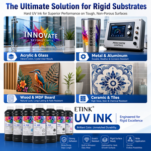 <span class=keywords><strong>Encre</strong></span> UV à faible odeur, résistante, pour imprimantes Epson I3200 XP600 I1600, impression sur tissus pour lightbox, impression sur revêtements muraux, WCMYK 1000ML - Product Image 5