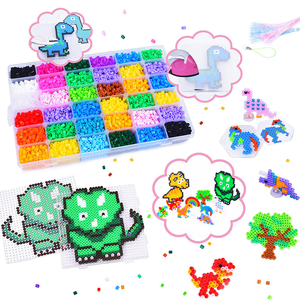 Ensemble de jouets éducatifs faits à la main bricolage artisanat fusible Perler perles Kit fabricant direct <span class=keywords><strong>en</strong></span> gros 9000 pièces <span class=keywords><strong>dinosaure</strong></span> perles à <span class=keywords><strong>repasser</strong></span> - Product Image 6