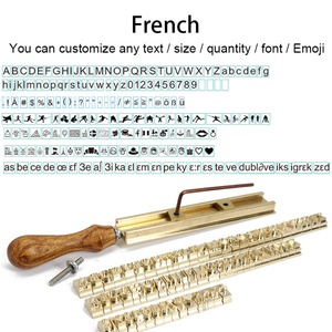 Letras Flexibles Tipo T para Estampado en Caliente, Molde de Grabado CNC, Personalización RCIDOS, Números/Alfabeto/Caracteres Hebreos de Latón - Product Image 5