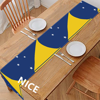 Chemin de table personnalisé avec imprimé drapeau des Tokelau, accessoire de table pour événements de banquet, aménagement de hall d'hôtel et cadeau souvenir