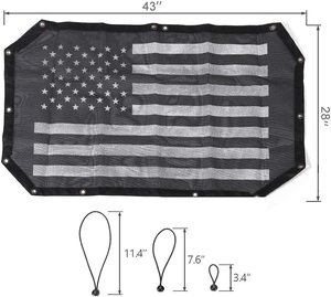 Mesh Sunshade UV Protection 2 Door Durable Polyester Top Roof <strong>Cover</strong> for <strong>Jeep</strong> Wrangler JK - Product Image 1