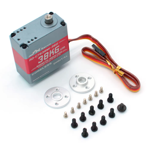 Servo-moteur robotique à détection magnétique, structure en aluminium CNC intégrale sans noyau, 38 kg.cm, 360°, Original JX RD-C7638HV-180 - Product Image 5