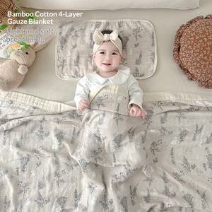 Serviette de bain en gaze à quatre couches 120*120, nouvelle sélection 2026, ultra douce, couverture pour bébé, classe A, nouveau-né - Product Image 2