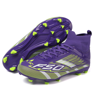 <span class=keywords><strong>Botas</strong></span> de Fútbol FG de Caña Alta con Logotipo Personalizado OEM al por Mayor para Hombres, Mujeres y Jóvenes, Transpirables, de Punto, para Entrenamiento y Partido - Product Image 1