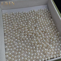 Alto brillo 2-6mm 3A perla Akoya de agua dulce redondo blanco colgante de lujo pendientes de tuerca perlas sueltas naturales Uso de joyería