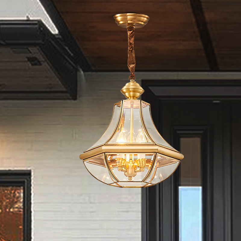 All Copper Outdoor Pendant Light Waterproof Corridor Sunroom Entrance LED Ceiling Light Chinese Origin Product