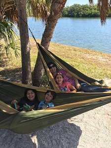 Luz de alta calidad al aire libre personalizado viaje colgando <span class=keywords><strong>hamaca</strong></span> portátil plegable para acampar - Product Image 3