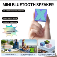 Mini Sistema de Audio con Altavoz, Subwoofer Pequeño Inalámbrico a Prueba de Agua, Portátil para Viajes al Aire Libre y Deportes