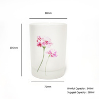 Cylindre en verre blanc givré, fait main, recyclable, avec couvercle, décoration de Noël pour la maison, récipient en verre vide pour la décoration de mariage et de Noël