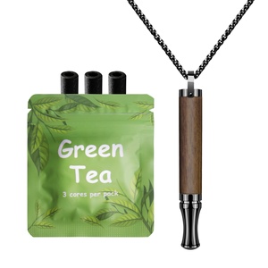 Collier lesté en acier inoxydable pour hommes, pour la relaxation et la respiration consciente, soulagement de l'anxiété, outils pour arrêter de fumer, enfants - Product Image 1