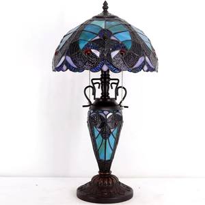 Современная дизайнерская лампа Тиффани с гибким кабелем, питанием от USB, для спальни и кабинета, элегантная, изысканная, ручной работы, с куполом из витражного стекла, цоколь E26 - Product Image 5
