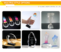 Trophées et médailles sportives personnalisés en cristal K9 faits à la main, durables, en verre et cristal vierges, pour événements de football et de marathon, vente en gros