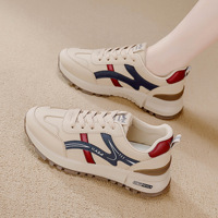 Chaussures de course décontractées et tendance pour femmes en microfibre grande taille, nouvelle collection hiver 2025