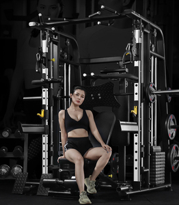 Attrezzatura da <span class=keywords><strong>Palestra</strong></span> Multifunzionale, Panca Piana, Smith Machine, Squat Rack, Morsetto per <span class=keywords><strong>Pettorali</strong></span>, Gantry, Pedale Invertito - Product Image 2