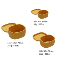 Boîte de rangement alimentaire en silicone réutilisable sans BPA, étanche, pour le déjeuner