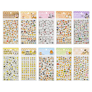1 feuille par paquet <span class=keywords><strong>d</strong></span>'autocollants naturels Moe Yuji mignon cartoon handbook stickers pet children cut <span class=keywords><strong>film</strong></span> handbook stickers - Product Image 6