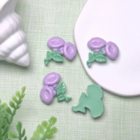 100 pièces de cabochons plats en résine en forme de fleur, style Kawaii, pour scrapbooking, centres de nœuds pour cheveux, artisanat DIY et accessoires de décoration pour coques de téléphone