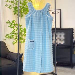 <span class=keywords><strong>Toalla</strong></span> de Baño Tipo Bata con <span class=keywords><strong>Tirantes</strong></span> para Mujer, Uso Doméstico, Adulto, Súper Absorbente, Falda de Baño Clase A - Product Image 4