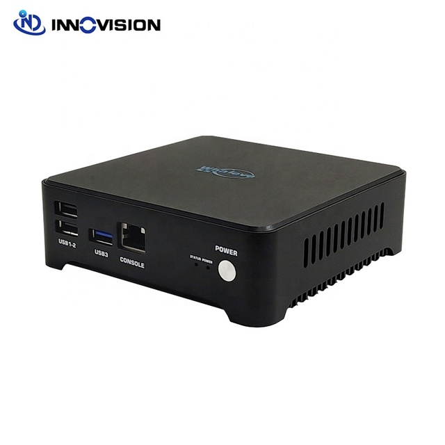 Mini Fanless Router Openwrt Ubuntu Linux OS Mini PC Embedded J4125 4Cores Option J1900 4Gigabit Ethernet LANs
