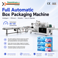 Máquina automática de embalaje de caja de pañuelos faciales suaves de papel para el hogar, máquina de embalaje de servilletas de papel higiénico con servoaccionamiento