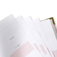 Carnet de prières personnalisé à couverture rigide gaufrée, journal à spirales, carnet de gratitude inspirant pour la santé mentale, Bible
