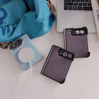 Étui de téléphone magnétique en cuir de mouton électroplaqué de luxe pour iPhone DUO, finition mate anti-traces de doigts, protection antichoc