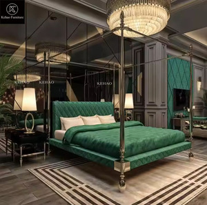 Di alta qualità in ottone divano Villa mobili oro italiano di lusso in velluto verde poltrona <span class=keywords><strong>e</strong></span> soggiorno divano Set - Product Image 5