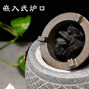 Stone Tea Stove Fire Pit Small Charcoal Brazier Outdoor Rustic Design Freestanding Durable Firewood Fuel - Product Image 5