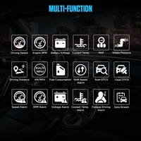 Vident — scanner HUD de voiture X50 PLUS DTC, obd2, transparent, lecteur, code intelligent numérique et précoce, alarme, multifonction, compteur