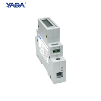 Medidor de energía inteligente digital OEM certificado CPA YADA, pantalla LCD monofásica, RS485 Modbus Din Rail, Medidor eléctrico de CA