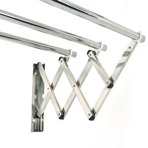 Rak Pengering Pakaian Stainless Steel Berkualitas Tinggi Harga Terjangkau Mini Rak Jemuran Dinding Balkon Multifungsi - Product Image 2