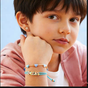 Pulsera y Brazalete de Acero Inoxidable 316L Resistente al Agua y al Deslustre, Chapado en Oro de 14K y 18K, con Corazón, para Chicas - Product Image 2