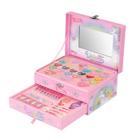 Kit de maquillage pour enfants, ensemble cosmétique pour filles, coffret de maquillage de princesse, jouet de simulation, coffret cadeau pour spectacle, pour enfants et tout-petits