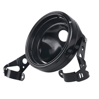 7 "boîtier de phare de moto couvercle de coque de phare pour Harley Kawasaki Honda Yamaha Suzuki Chopper café Racer Bobbe Aprilia