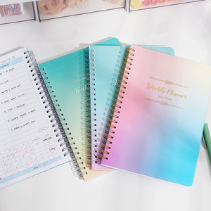 Carnet de planification hebdomadaire A5 non daté avec couverture en PP, journal de planification quotidienne et mensuelle, carnet à spirale, planificateur d'objectifs, agenda, liste de tâches - Product Image 2