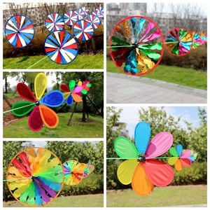 Plateau tournant Offre Spéciale <span class=keywords><strong>moulin</strong></span> à vent décoration extérieure rotative six pièces <span class=keywords><strong>de</strong></span> <span class=keywords><strong>moulin</strong></span> à vent <span class=keywords><strong>de</strong></span> jardin en plastique coloré en gros - Product Image 3