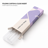 Boîte d'emballage personnalisée pour kit de stylo injecteur, en carton pliable avec plateau en plastique transparent, emballage pour dispositifs médicaux